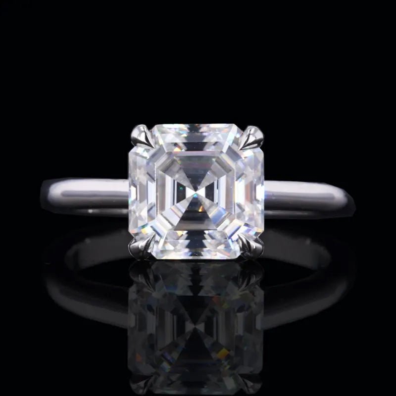 Custom Lab Grown Diamond Solitaire Engagement Ring in 14 Karat Gold - Boutique Pavè