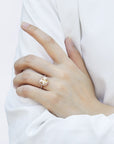 One Carat Cushion Cut Luxury Cubic Zirconia Halo Engagement Ring in 14 Karat Rose Gold - Boutique Pavè